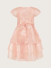 Monsoon Pink Olena Organza Ruffle Dress - Image 2 of 3