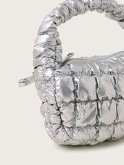 Monsoon Silver Quilted Metallic Tote Bag - Image 4 of 4