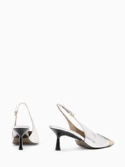 AllSaints Silver Denver Slingbacks - Image 3 of 5