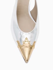 AllSaints Silver Denver Slingbacks - Image 4 of 5
