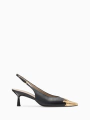 AllSaints Black Denver Slingbacks - Image 1 of 5