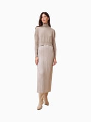 AllSaints Brown Vittoria Dress - Image 1 of 7