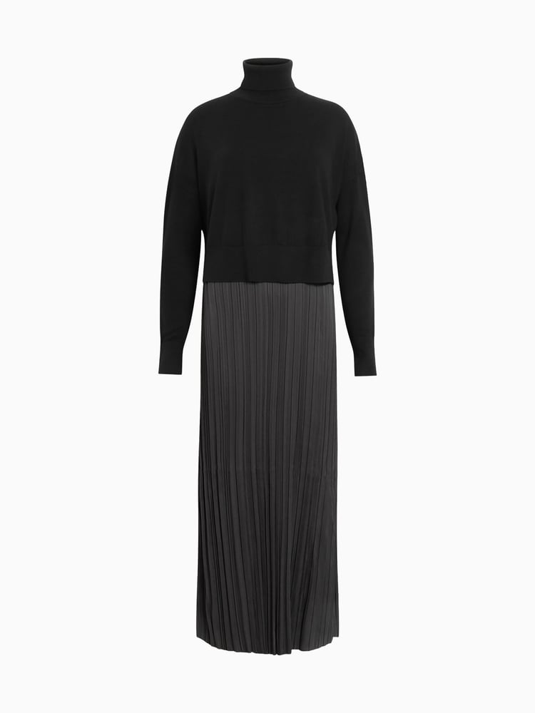 AllSaints Black Vittoria Dress - Image 8 of 8