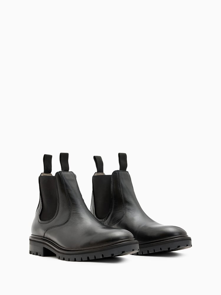 AllSaints Black Toby Boots - Image 1 of 5