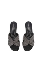 Carvela Chrome Gala Mule Jewel Sandals - Image 2 of 5