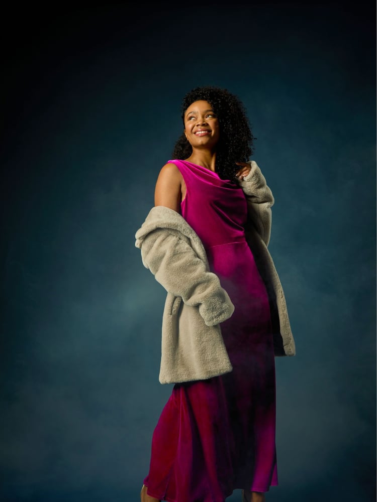 Roman Pink Petite Cowl Neck Velvet Maxi Dress - Image 2 of 8