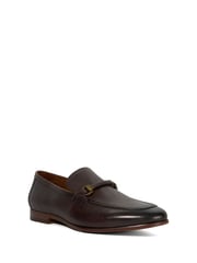 Dune London Brown Scilly Woven Trim Loafers - Image 3 of 6