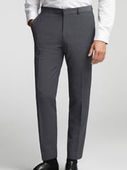 Ted Baker Tailoring Charcoal Grey Prem Panama Slim Suit Trousers - Image 1 of 4