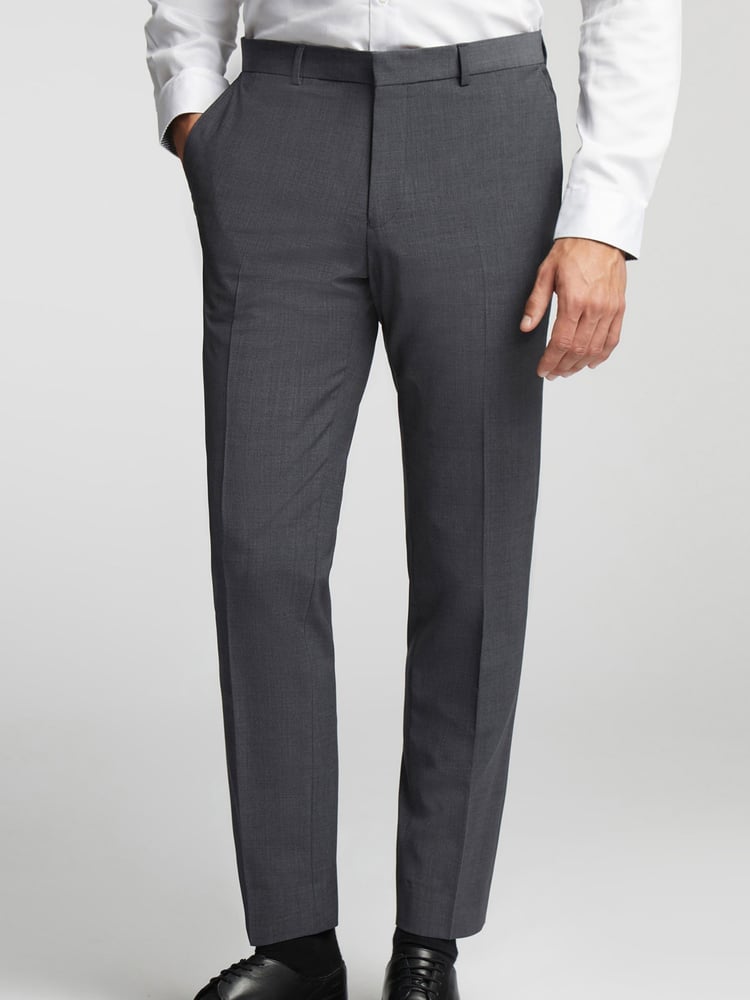 Ted Baker Tailoring Charcoal Grey Prem Panama Slim Suit Trousers - Image 1 of 4