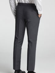 Ted Baker Tailoring Charcoal Grey Prem Panama Slim Suit Trousers - Image 2 of 4