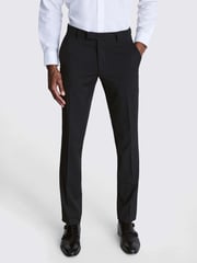 MOSS Charcoal Grey Slim Fit Stretch Trousers - Image 1 of 4
