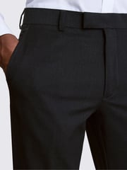 MOSS Charcoal Grey Slim Fit Stretch Trousers - Image 3 of 4