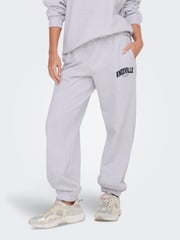 ONLY Grey Slogan Joggers - Image 1 of 6