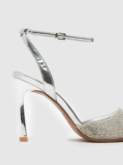 Schuh Silver Sariah Heeled Sandals - Image 2 of 4