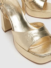 Schuh Gold Sabina Heeled Platform Shoes - Image 3 of 4