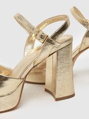Schuh Gold Sabina Heeled Platform Shoes - Image 4 of 4