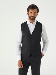 Skopes Black Farnham Single Breasted Suit Waistcoat - Image 1 of 4