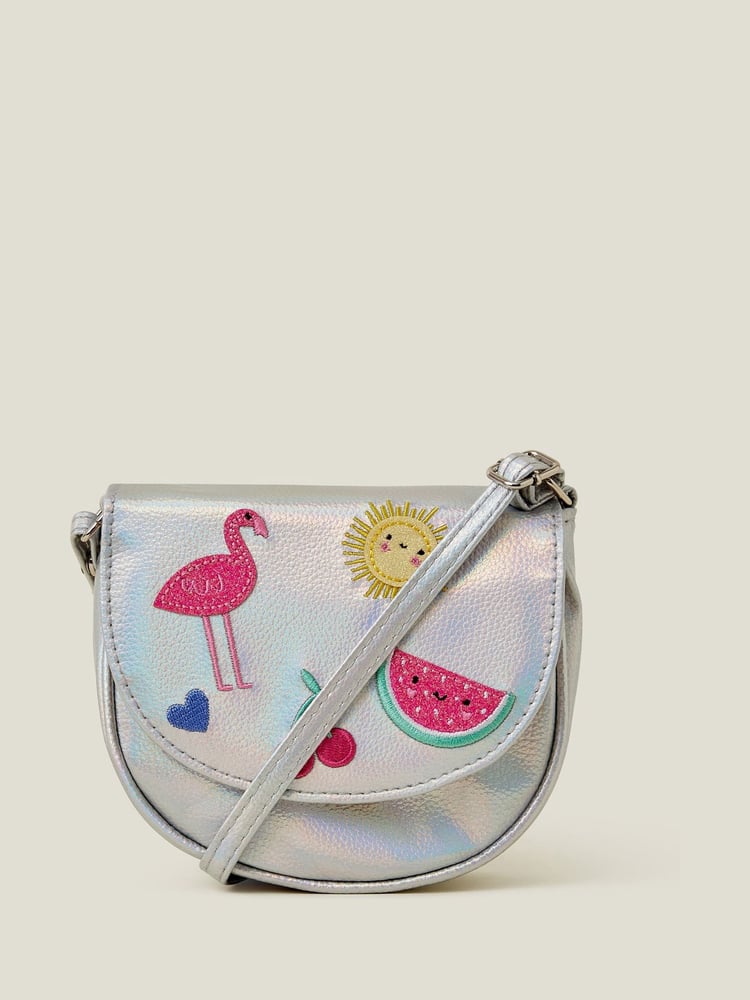 Angels By Accessorize Silver Girls Fruity Crossbody Bag - Image 1 of 2