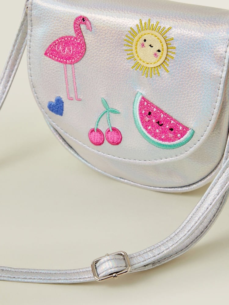 Angels By Accessorize Silver Girls Fruity Crossbody Bag - Image 2 of 2