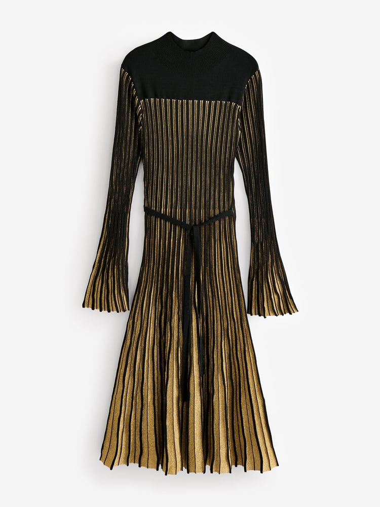 French Connection Black Journee Mari Long Sleeve Dress - Image 4 of 4