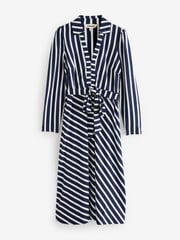 Boden Blue Imogen Collared Jersey Dress - Image 6 of 6