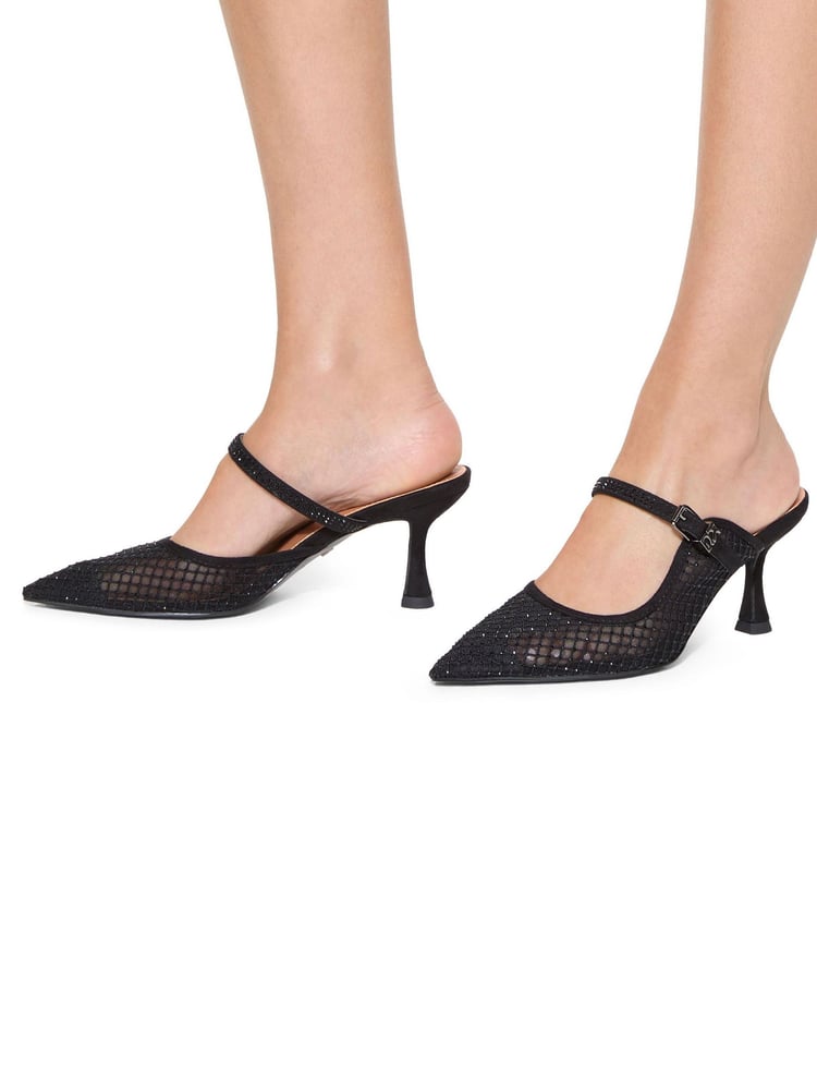 KG Kurt Geiger Chrome Aline Mule Shoes - Image 1 of 5 KG Kurt Geiger Chrome Aline Mule Shoes - Image 1 of 5