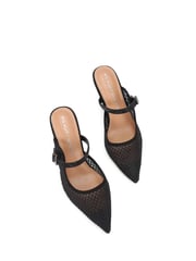 KG Kurt Geiger Chrome Aline Mule Shoes - Image 3 of 5