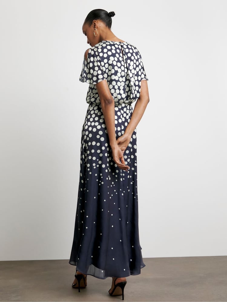 Joanna Hope Blue Split Sleeve Maxi Dress - Image 2 of 4