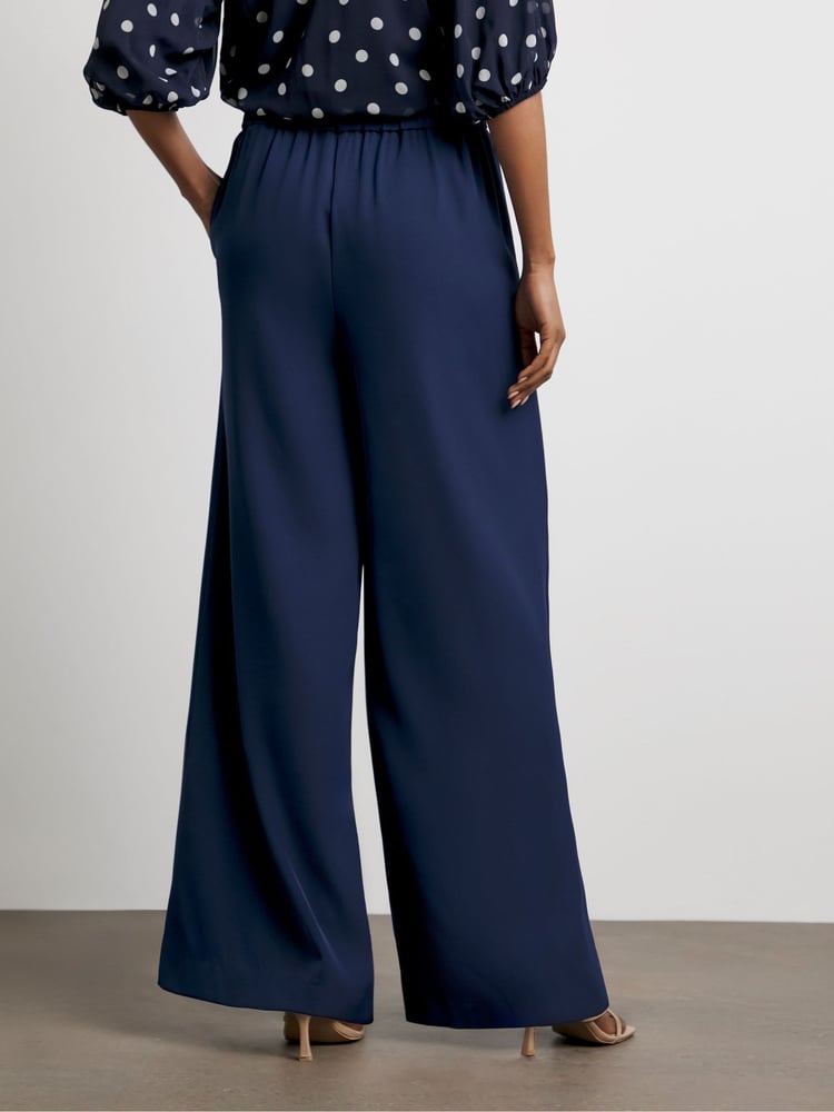 Joanna Hope Blue Wide Leg Trousers - Image 2 of 4