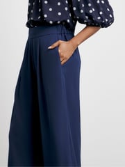Joanna Hope Blue Wide Leg Trousers - Image 3 of 4