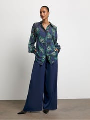 Joanna Hope Blue Wide Leg Trousers - Image 4 of 4