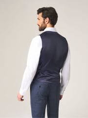Skopes Blue Double Breasted Double Breasted Scoop Anello Suit Waistcoat - Image 2 of 4
