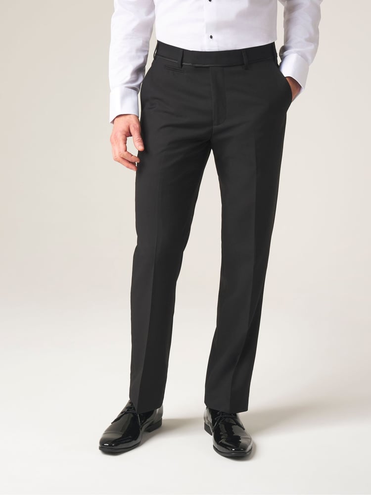 Skopes Black Tailored Fit Ronson Dinner Suit Trousers - Image 1 of 4