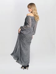 Gina Bacconi Sylvia Off The Shoulder Dress - Image 2 of 4