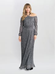 Gina Bacconi Sylvia Off The Shoulder Dress - Image 3 of 4