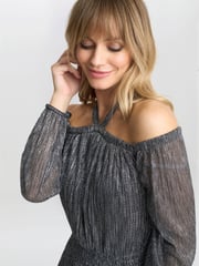 Gina Bacconi Sylvia Off The Shoulder Dress - Image 4 of 4