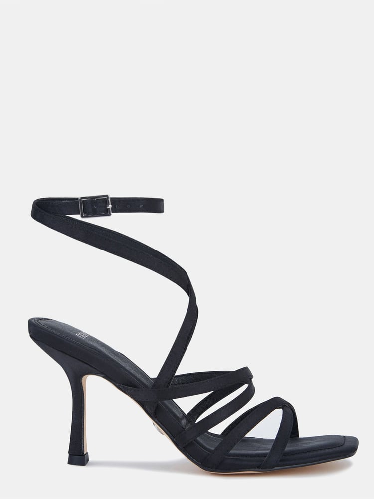 Novo Black Zillion Strappy Mid Heel Sandals - Image 2 of 4