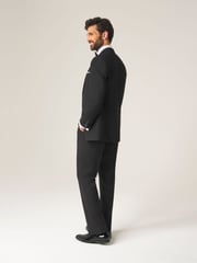 Skopes Black Tailored Fit Ronson Dinner Suit Jacket - Image 5 of 6