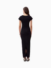AllSaints Black Katarina Short Sleeve Dress - Image 2 of 7