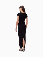 AllSaints Black Katarina Short Sleeve Dress - Image 4 of 7