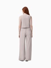 AllSaints Brown Aleida Wide Leg Trousers - Image 6 of 7