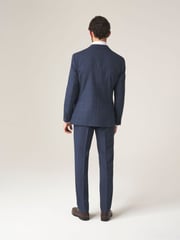 Skopes Blue Slim Fit Anello Check Suit Jacket - Image 5 of 6
