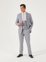 Skopes Grey Slim Fit Anello Check Suit Jacket - Image 1 of 3