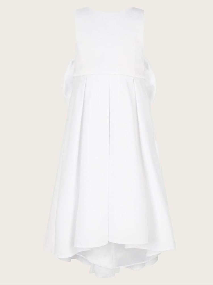 Monsoon White Oversized Sabrina Bow Communion Dress - Image 2 of 4