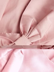 Monsoon Pink Freya Bow Detail Taffeta Dress - Image 6 of 6