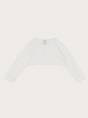 Monsoon Natural Baby Emilia Lace Scallop Cardigan - Image 1 of 3