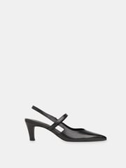 Whistles Black Cecily Slingback Heels - Image 2 of 4
