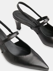 Whistles Black Cecily Slingback Heels - Image 4 of 4