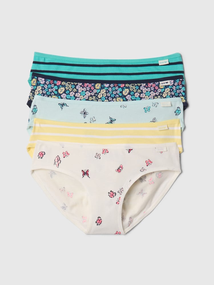 Gap White Bikini Briefs 5-Pack (4-13yrs) - Image 1 of 1