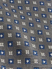 Reiss Charcoal Pelosa Foulard Silk Blend Floral Print Tie - Image 4 of 4